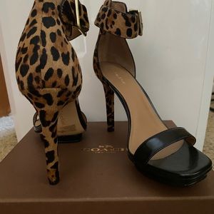 New Calvin Klein leopard sandals